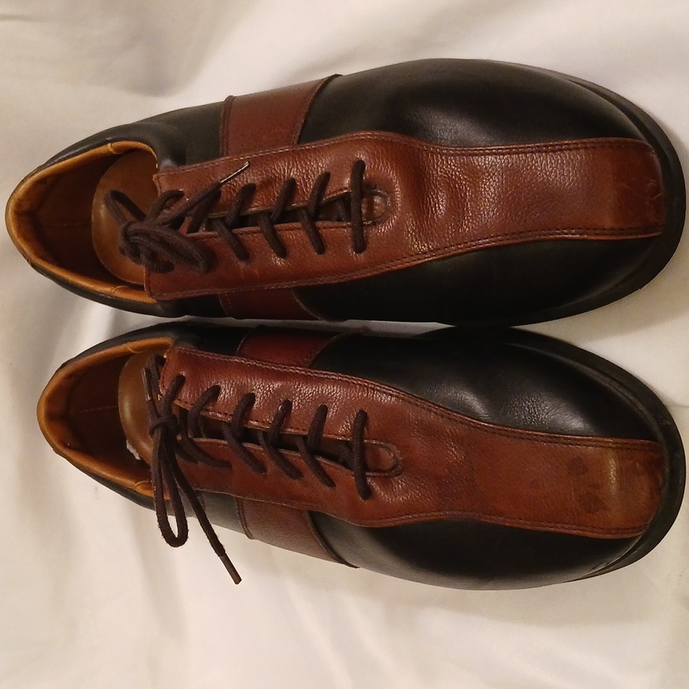 Allen Edmonds Passport 9057 Two Tone Leather Oxford Casual Shoes Men's Size 10